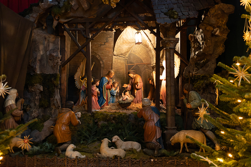 Krippe in der Pfarre Maria am Gestade